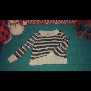 Black and white sweater